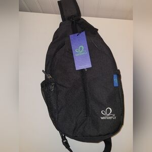 Waterfly Black Belt Bag for Women